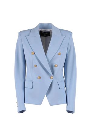 blazer doppiopetto azzurro BALMAIN PARIS KIDS | BY2A64J0371652